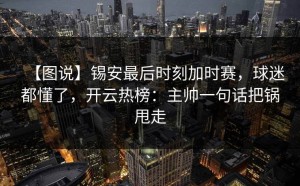 【图说】锡安最后时刻加时赛，球迷都懂了，开云热榜：主帅一句话把锅甩走