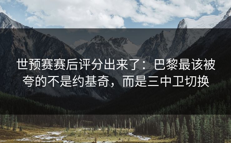 世预赛赛后评分出来了：巴黎最该被夸的不是约基奇，而是三中卫切换